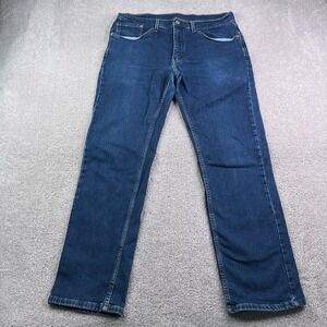 Levis Jeans Mens 34x32 Blue 559 Relaxed Straight Leg Dark Wash Stretch Denim